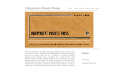 Desktop Screenshot of independentprojectpress.com